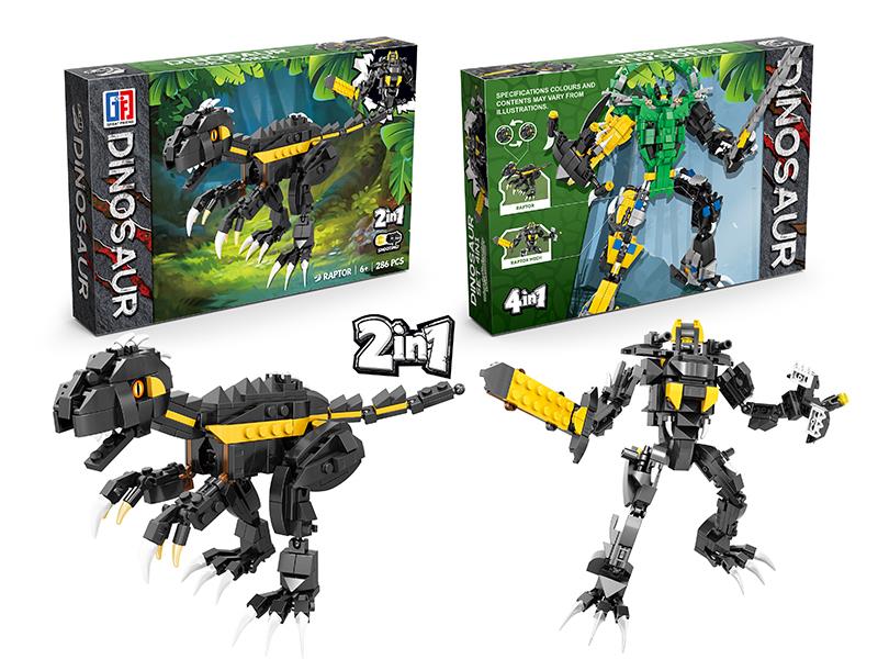 Transformation Indoraptor Robot Dinosaur Building Blocks(286PCS)