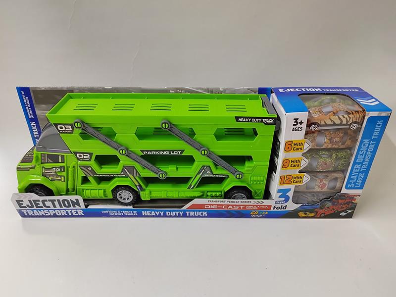 Slide Ejection Heavy Duty Truck With 12 Slide Metal Cars