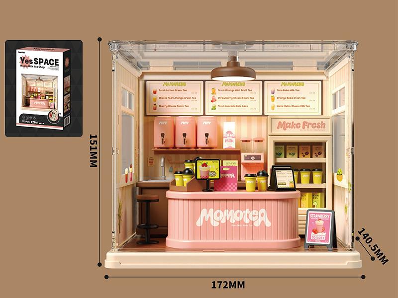 DIY Momo Milk Tea Shop 121pcs