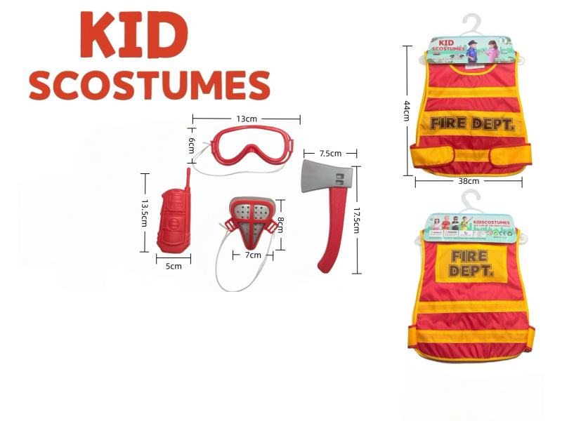 Diy Clothing Role-Playing English Fire Vest + 4-Piece Set (Thickened Version)