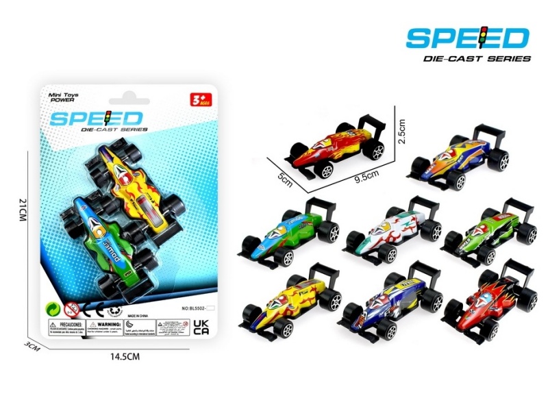 Pull Back Iron F1 Racing Cars 2pcs