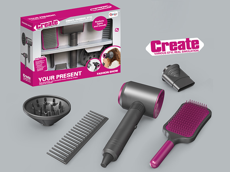 Simulated Hair Dryer Hair Dressing Set(5PCS)