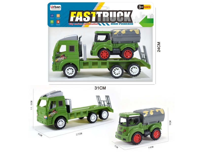 Friction Tow Truck With Slide Street Sprinkler