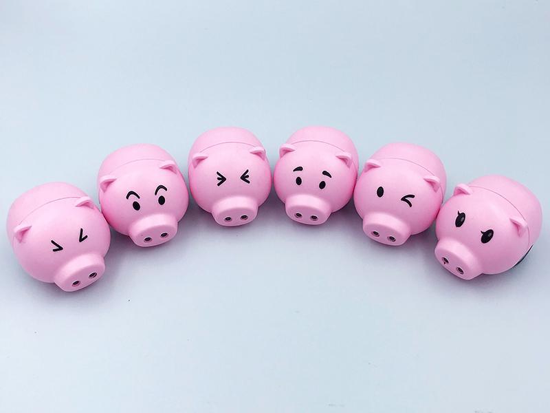 Six Kinds Of Expressions Pull Back Pad Printing Pig Car