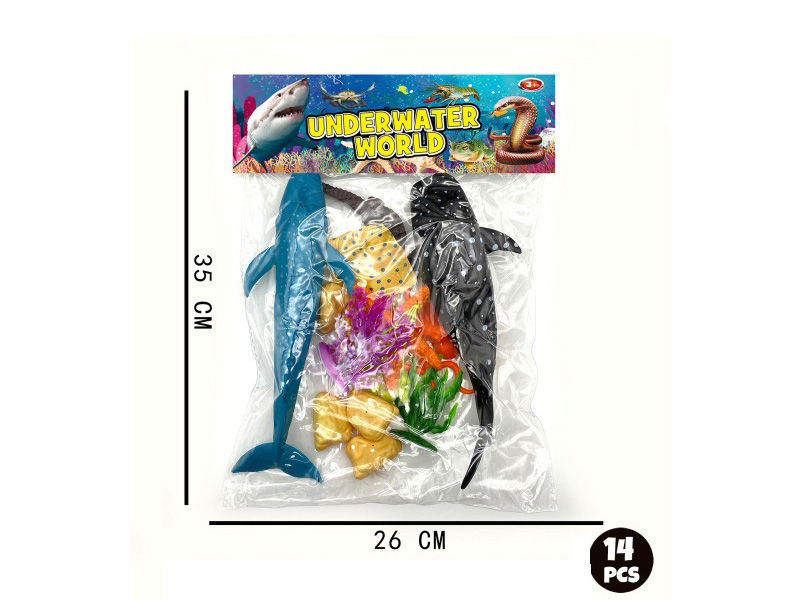 Marine Animal Combination: 14 Pcs