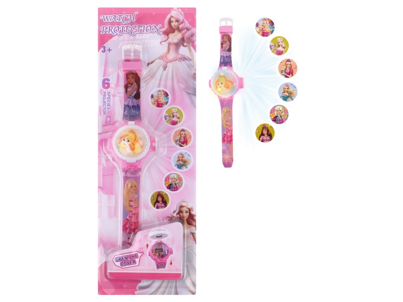 Doll Projection Flash Rotating Electronic Watch
