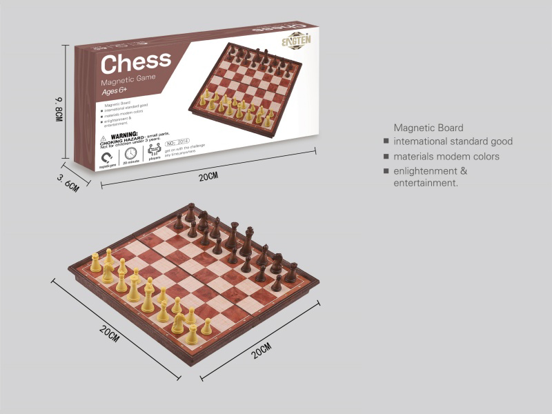 Magnetism Chess(Simulated Wood Grain)