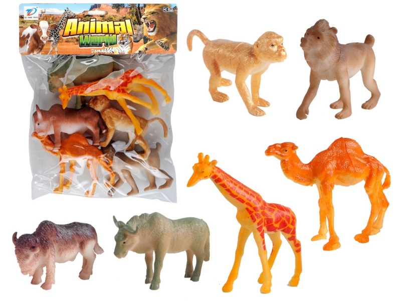 Pvc Simulation Animal 6Pcs