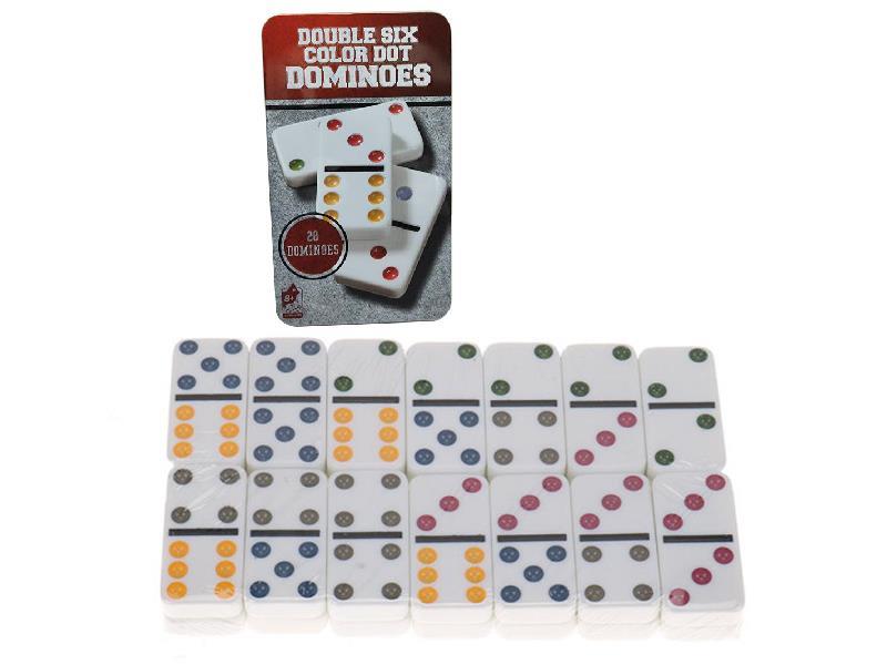 Double Six Color Dot Dominoes