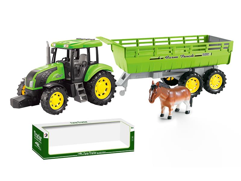 Friction Farm Tractor With Light And Music