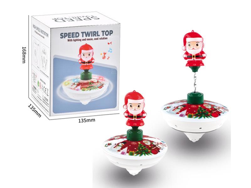 Santa Claus Gyro With Lights And Music