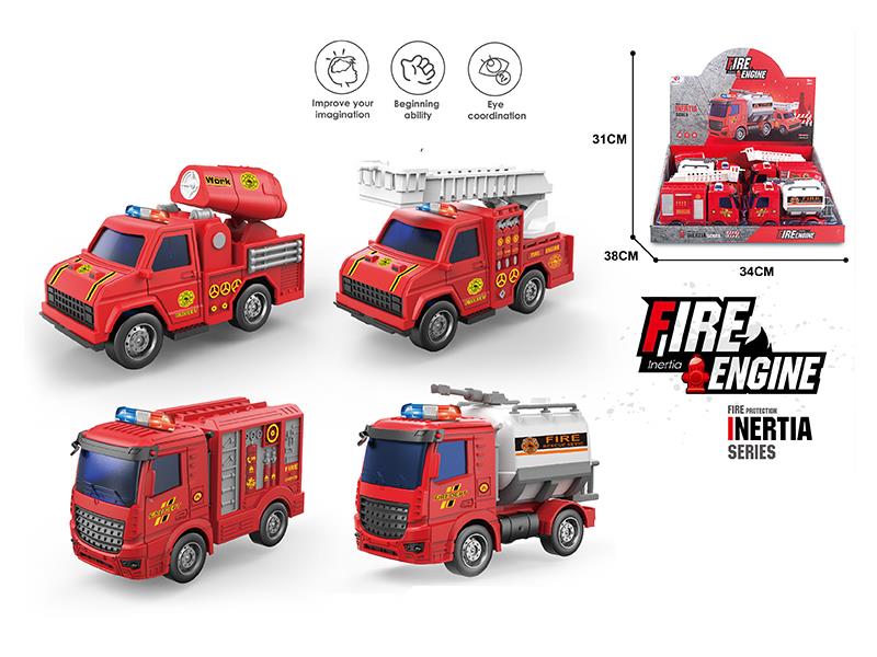 Friction Fire Engines 8pcs