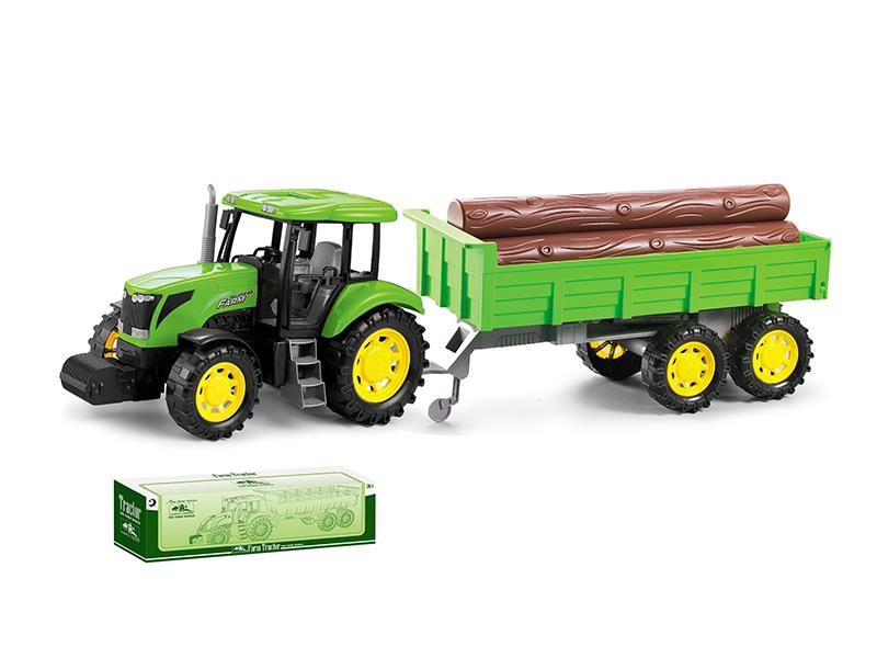 Friction Farm Tractor With Tailer