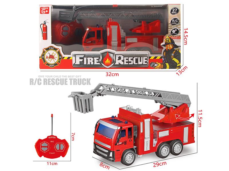 4-Channel Remote Control Fire Ladder Truck