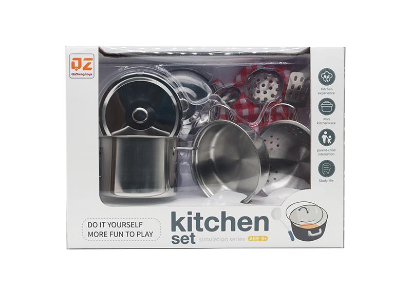 Stainless Steel Tableware Toys With Glove