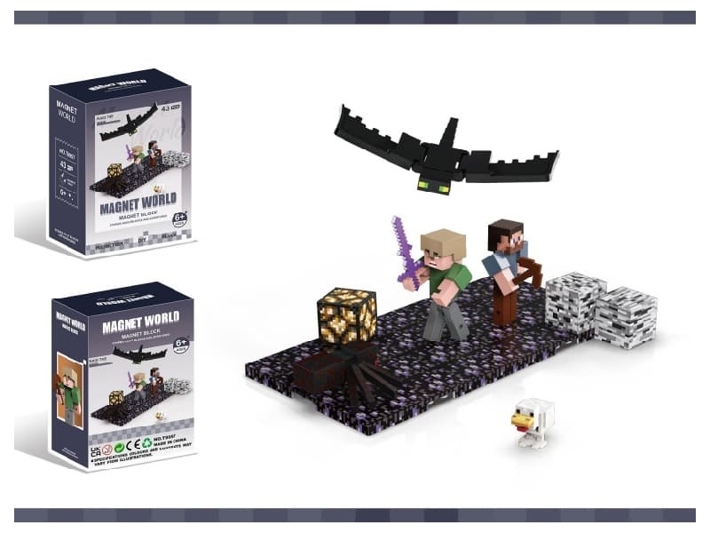 Magnetic Building Blocks-Raid the mine