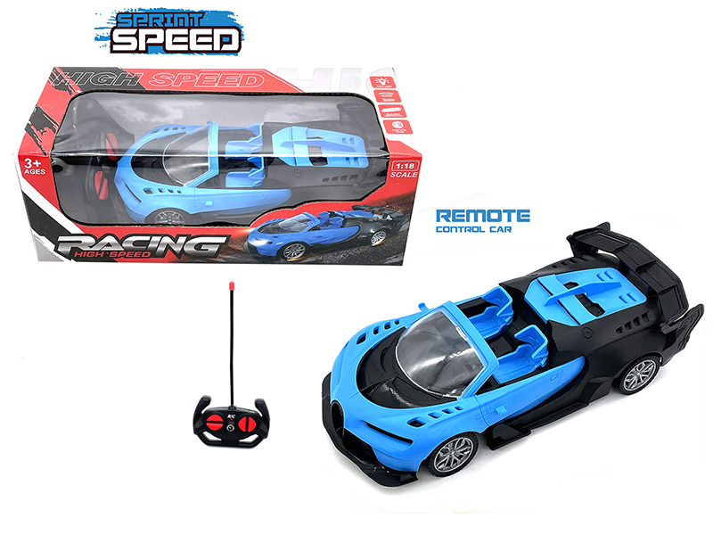 1:18 4-Channel Remote Control Bugatti Convertible Sports Car(With Head Lights)