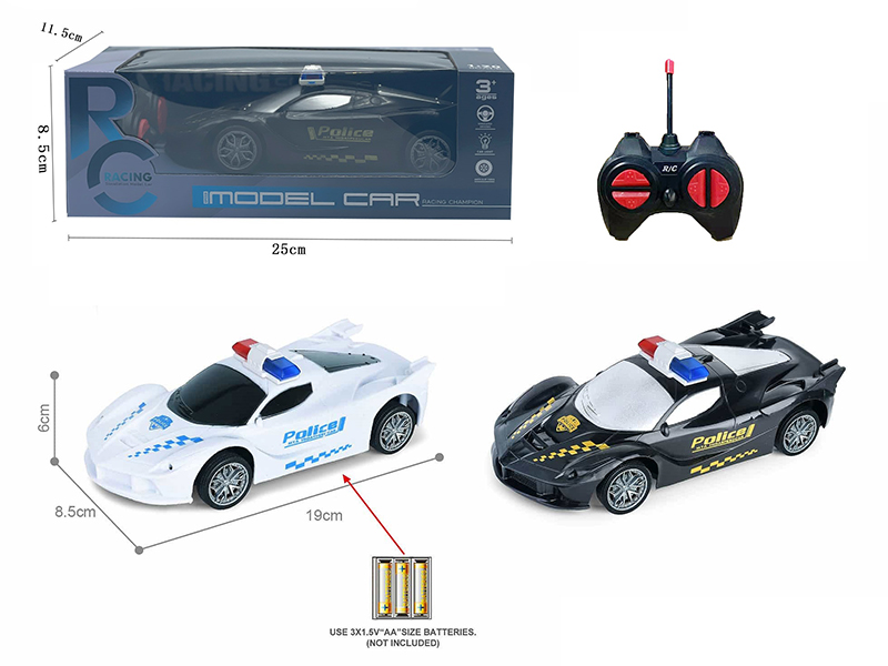 1:20 Ferrari 4 Channel Remote Control Police Car With Lights
