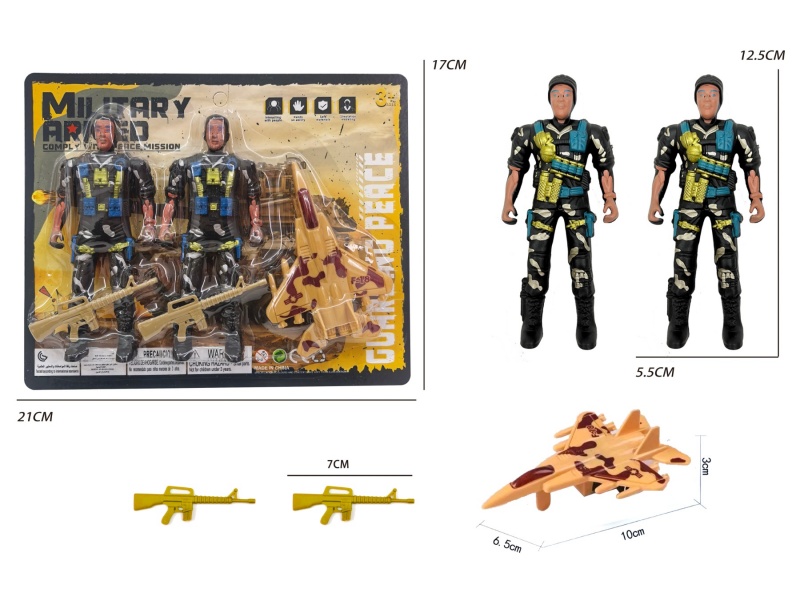 Two Soldiers Are Equipped With Fighter Jets