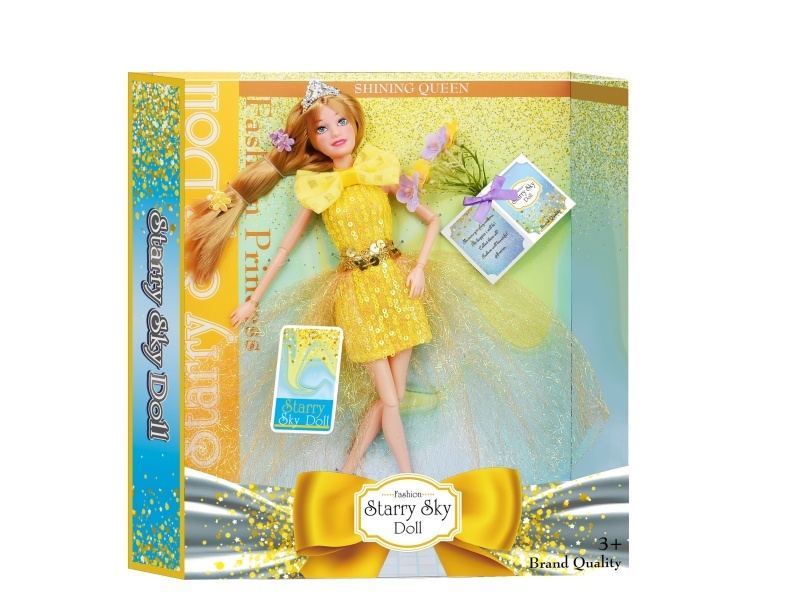 11.5-Inch 11-Joint Golden Series - With Crown - Hairpin *2- Realistic Bouquet