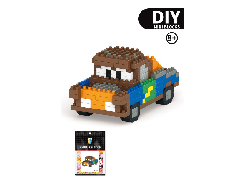 Trailer Board Tooth Building Block Car Series 300PCS