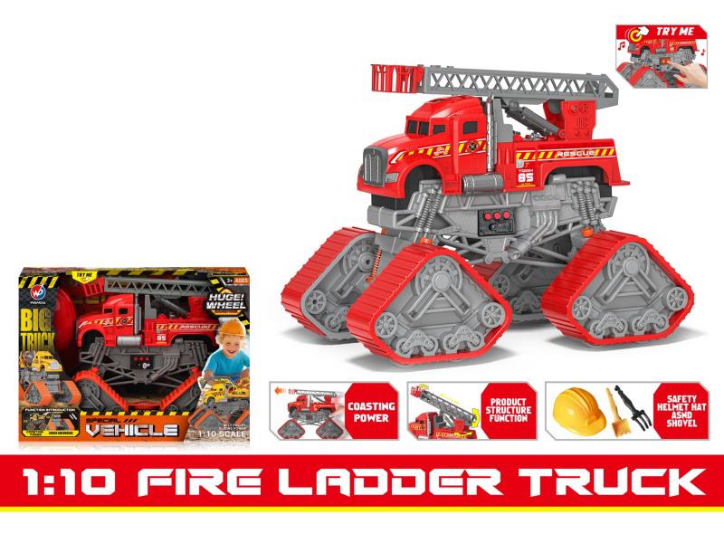 1:10 Spring Covered Engineering Fire Ambulance [Sound, Light And Music]