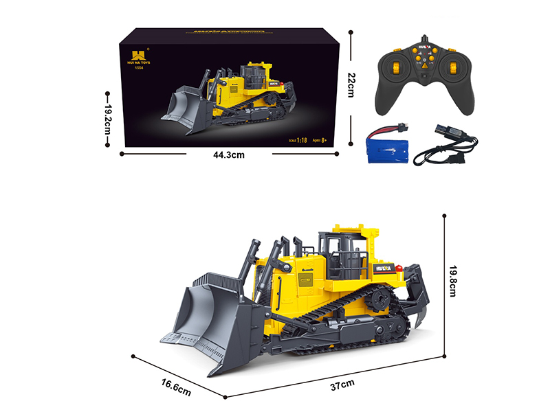 1:16 11Ch R/C Semi-Alloy Heavy Bulldozer