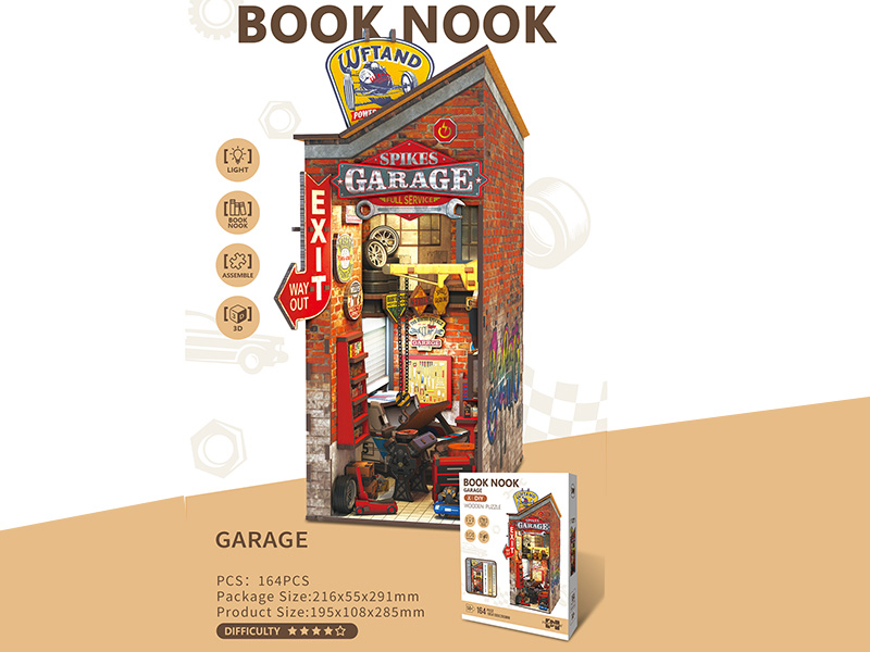 3D Wooden Puzzle Book Nook