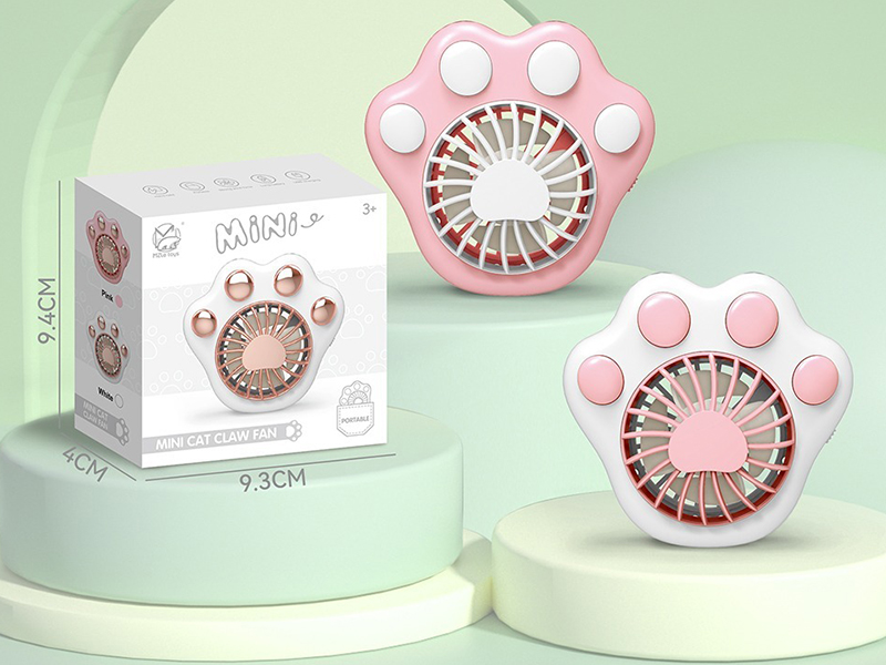 Mini cat claw electric fan
