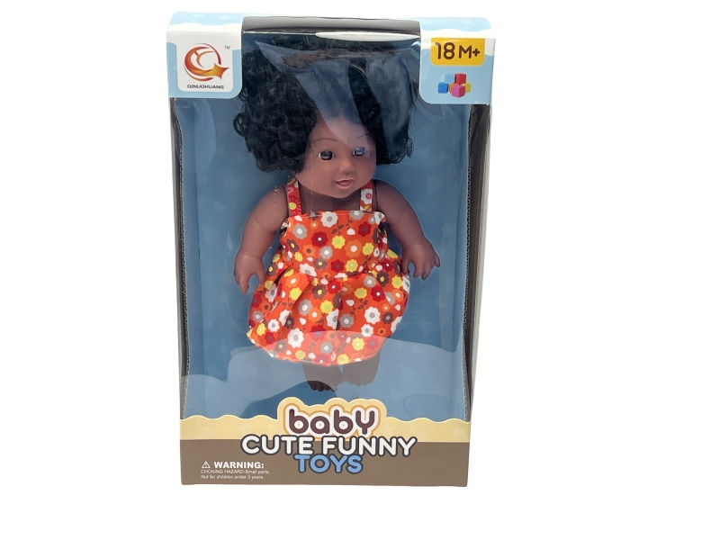 10-Inch Black Vinyl Doll With Ic