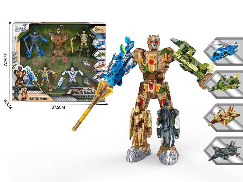 5 In 1 Transformation Aircraft Robot Toy
