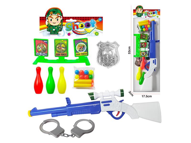 Soft Bullet & Ping-Pong Ball Gun Set