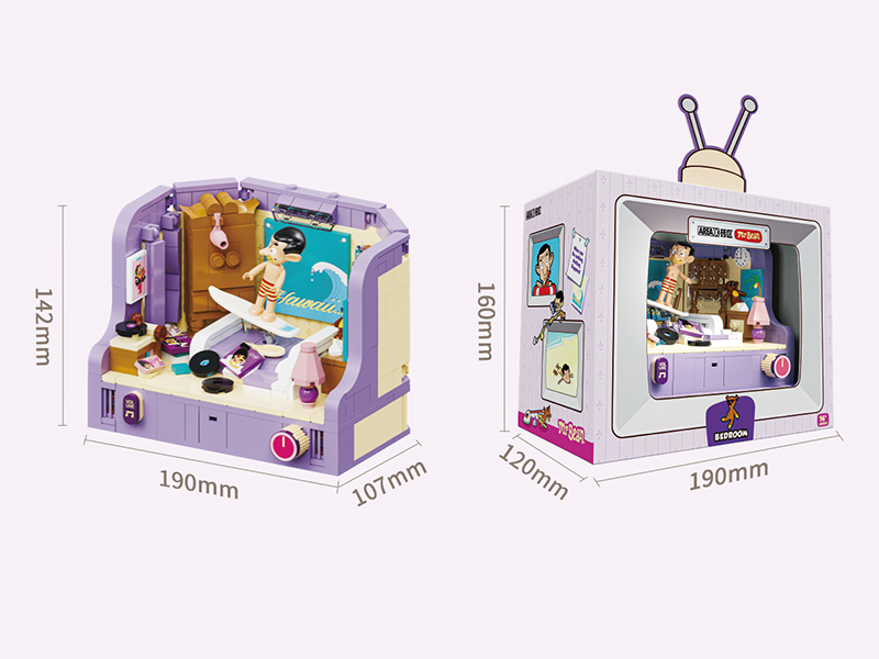Mr. Bean Series Building Blocks - Bedroom