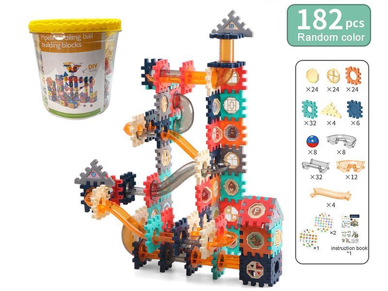 Pipeline Rolling Ball Building Blocks 182pcs