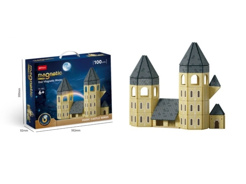 Castle Color Window Magnetic Building Blocks -100P