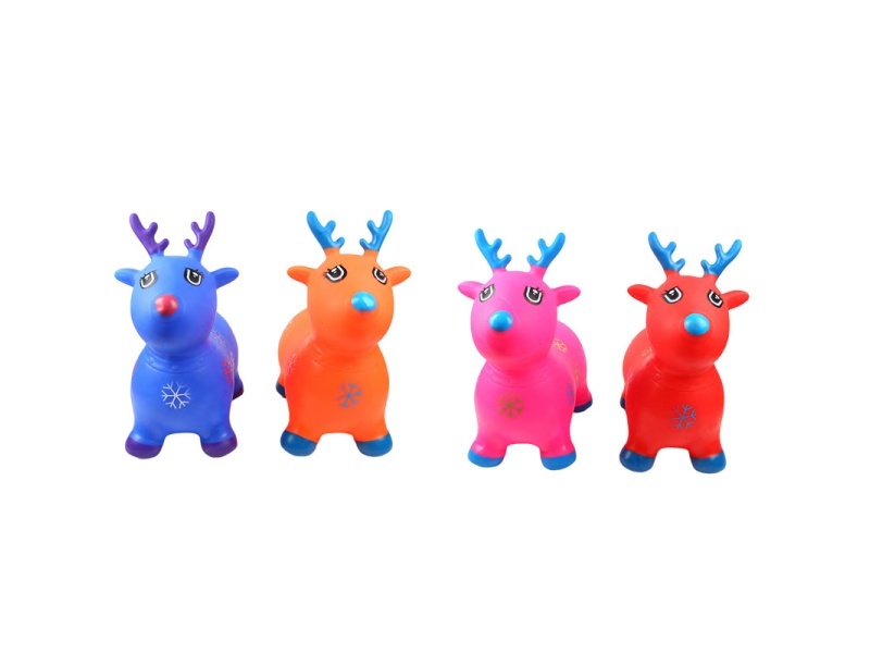 Inflatable Painted Christmas Deer With Flash Music