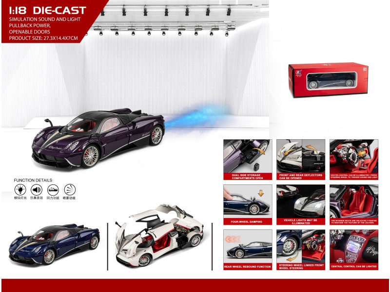 1:18 Pagani Spray (With A Spray Bottle And 3 Aa Batteries)