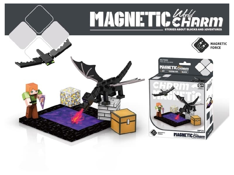 Magnetic Building Blocks-hell-Driven Away