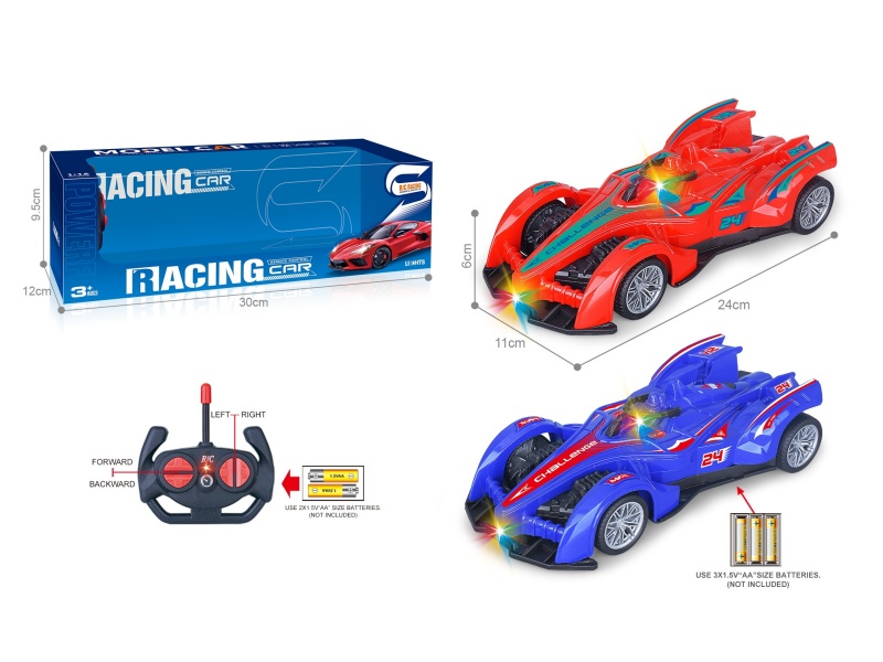 27Mhz 1:16 Four-Way Car With Headlight Spray Paint F1 Equation Remote Control Racing Car (Without Power Included)