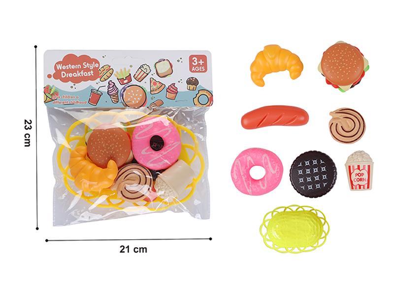 Round Hamburgers And Dessert Toys