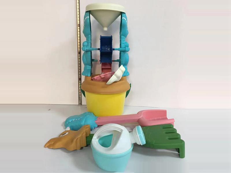 Beach Dinosaur Hourglass+Bucket