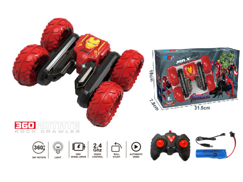 Iron Man Butterfly Blossom Light Remote Control Stunt Car