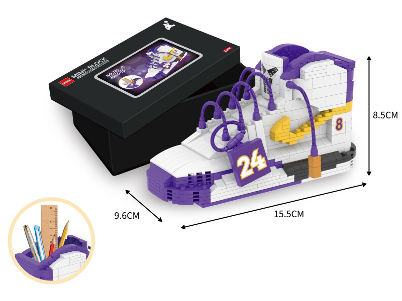 Mini Building Blocks Air Super Sneakers Pen Holder 455pcs
