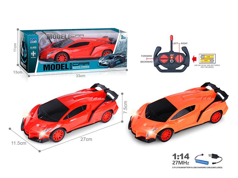 27Mhz 1:14 4-Channel Remote Control Lamborghini Simulated Car With Lights(Included Batteries)