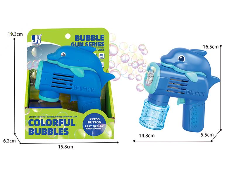 8 Holes Dolphin Bubble Gun With Lights