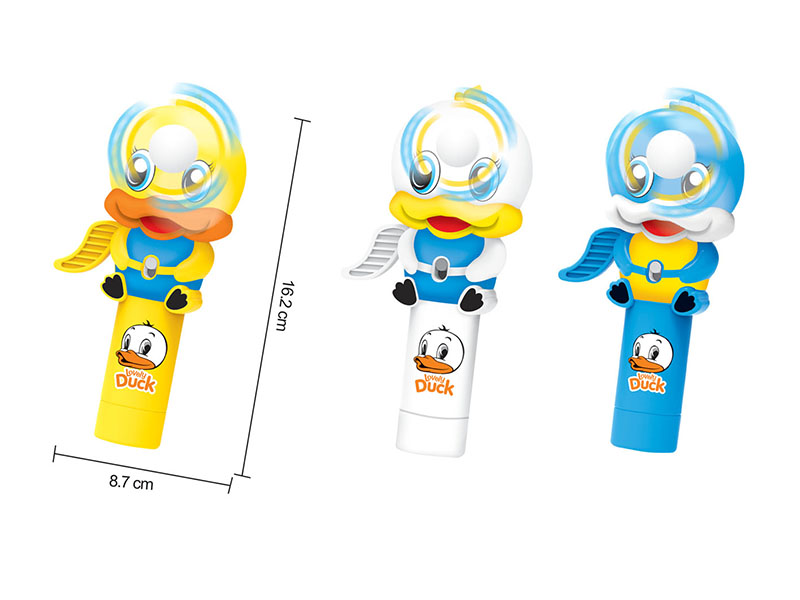 Yellow Duck Hand Pressure Fan
