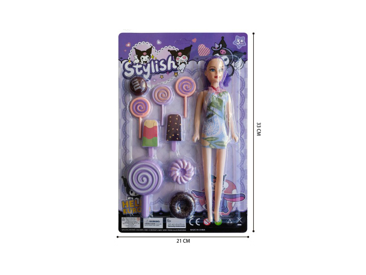 Kulomi Western Pastry Food + 11-Inch Empty Doll
