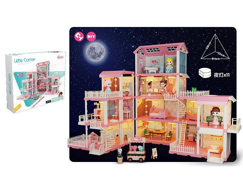 DIY Assembly Four Layers Villa(With Lights)