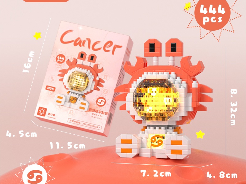 Glowing Cancer Astronaut 444 pcs