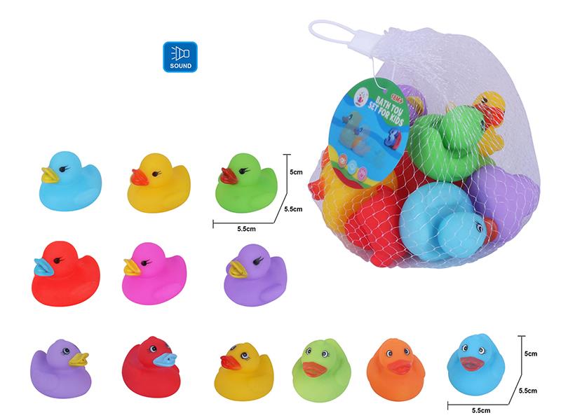 Cute Duck Kids Bath Toy Set